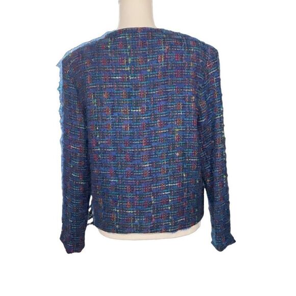 Vintage The Very Thing Wool Mohair Colorful Tweed Long Sleeve Lined Jacket Sz 10 - Picture 4 of 7